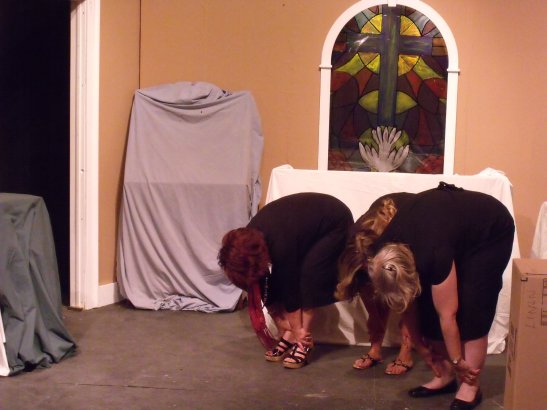 bend over